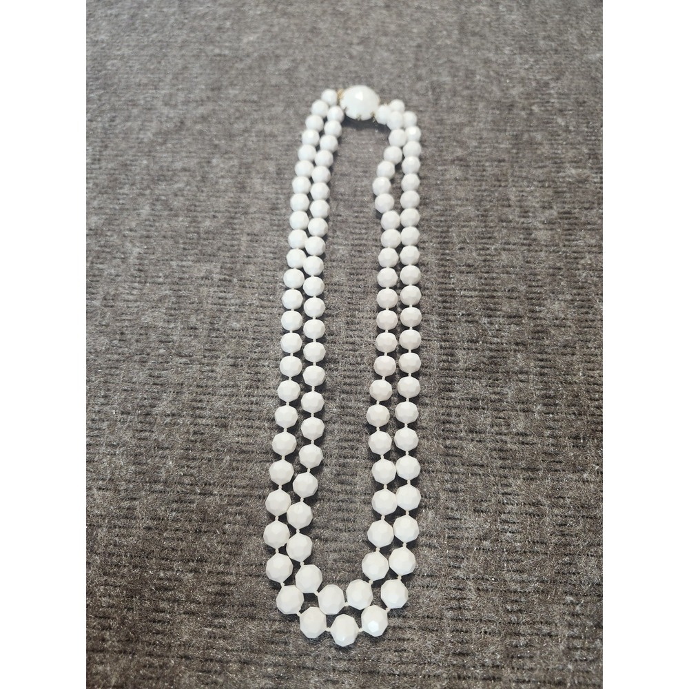 Double Strand Beaded Necklace Vintage